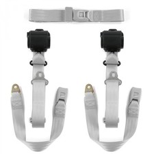 JP Comanche 1985-1992 Standard 3pt G/G Retractable Bench Seat Belt Kit - 3 Belts