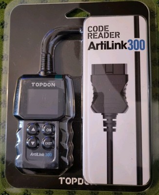 TOPDON ArtiLink 300 KFZ Motor Licht Check OBD2 Scan Tool Codeleser. Neu