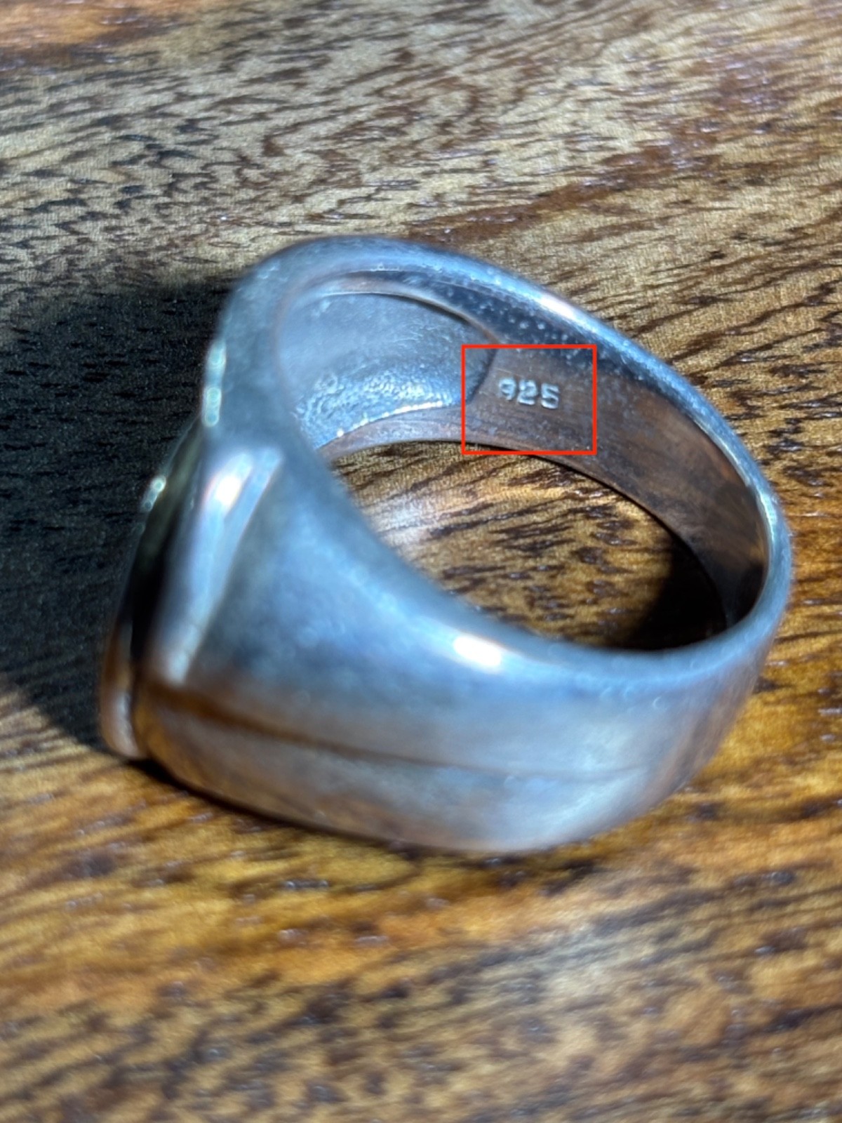 Vintage Solid Sterling Silver Wave Ring Size 7.5 - image 9