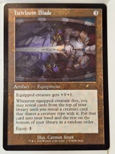 Heirloom Blade - Retro Frame WPN & Gateway Promo - Magic the Gathering MTG Nice!