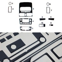 Innenraum Dekor Cockpit FüR Toyota Avensis 2003-2008 Piano Schwarz Optik 11Tlg