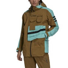 adidas Mens Terrex Xploric Rain.Rdy 3-Layer Waterproof Jacket Wild Moss GI7307