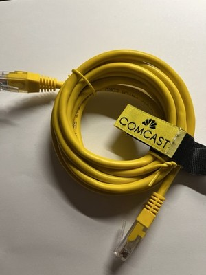 Comcast Xfinity CAT5e Ethernet Patch Cord Yellow 7 FT 24 AWG Vericom U/UTP C6