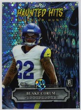 Blake Corum Wild Card Haunted Hits Monster Hunt 2/5 Rookie Holo Rams #3