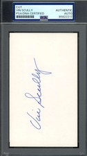 Vin Scully PSA DNA Coa Signed 3x5 Index Card Autograph