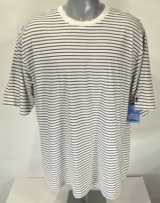 Coolibar Morada Everyday NWT Short Sleeve T-Shirt Performance Men Navy White New