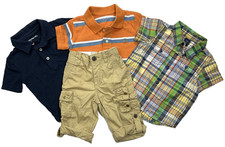 NWT Baby Gap Baby Boys 4pc. Three Shirts  Khaki Pants Set sz 18-24m