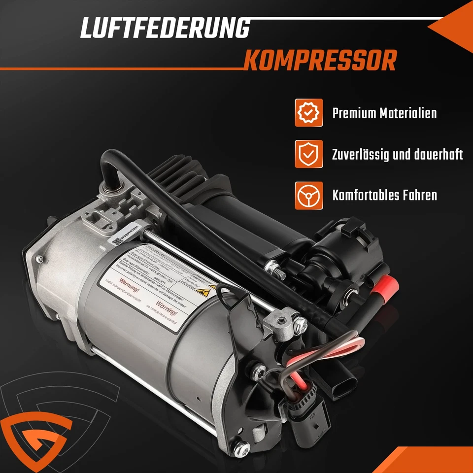 Luftfederung Kompressor + Paar Hinten Luftfedern für Mercedes E-Klasse W211 S211 - Bild 3 von 4