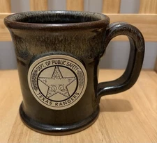 Sunset Hill Stoneware Art Pottery Mug Texas Rangers Coffee MINT