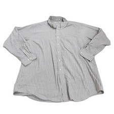 Vintage Sears Roebuck And Co. Dress Shirt Mens 17.5 34/35 Stripe Button Down
