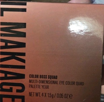 IL MAKIAGE Color Boss Squad Pressed Powder Eye Quad Shimmer/Matte 0.05oz