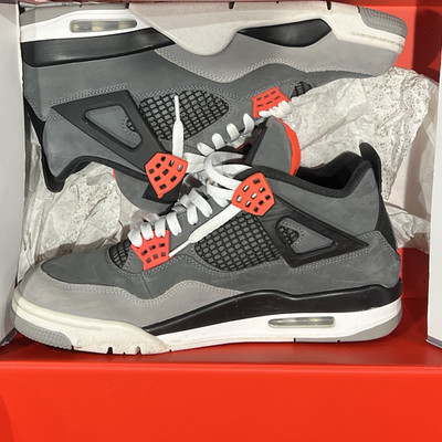 Jordan Air Jordan 4 Retro Infrared Men's Mid Top Lace-Up Sneakers DH6927-061
