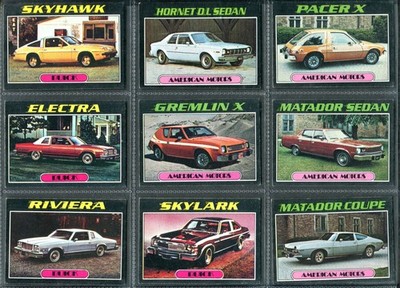 TOPPS GUM 1977 ''AUTOS OF 1977'' PICK YOUR CARD