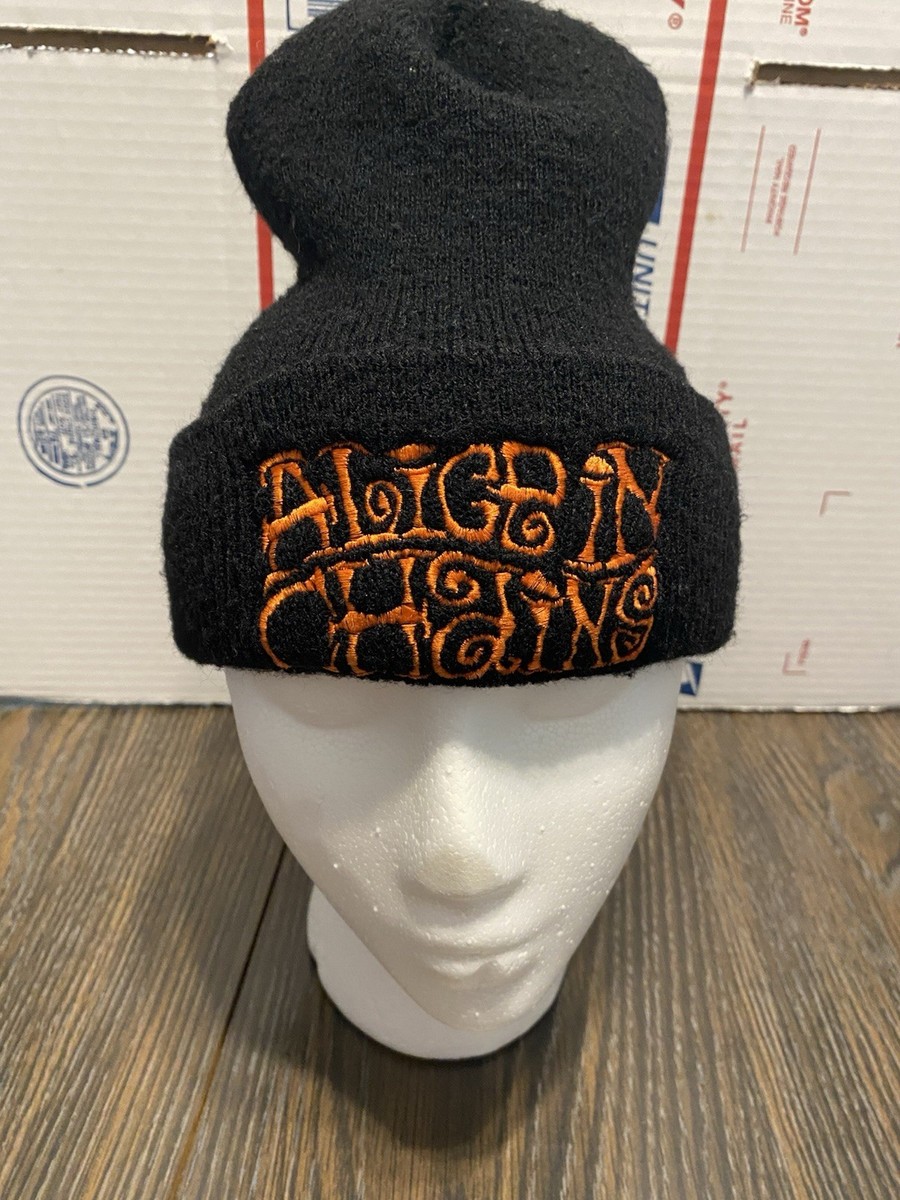 ALICE IN CHAINS 90s ビーニー Alice in Chains BEANIE HAT Embroidered 90s Metal Hard Rock Tool