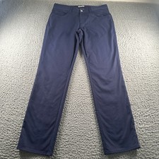 Peter Millar EB66 Pants Mens 33x32 Navy Performance Golf Straight Leg Travel