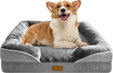Orthopedic Dog Bed with Sides - Dog Sofa Beds for Medium Dogs, Supportive Foam P