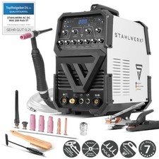 STAHLWERK Schweißgerät AC/DC WIG 200 Puls ST – ARC/MMA/E-Hand, HF-Zündung