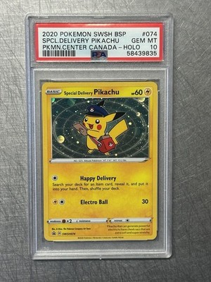 Special Delivery Pikachu PSA 10 Promo Card SUPER RARE!! | eBay