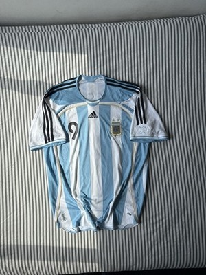 Rare 2006 Argentina World Cup Crespo Jersey Tagged Size Xl Men's