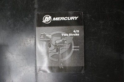 Mercury 4/5 Two Stroke Service Manual Outboard Engine 90-8M0131800