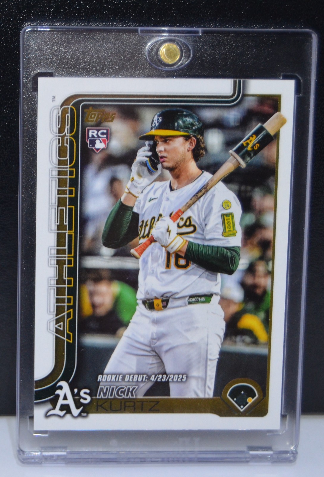 2025 Topps Update Nick Kurtz ROOKIE DEBUT Athletics US197 Golden Mirror SSP ROY