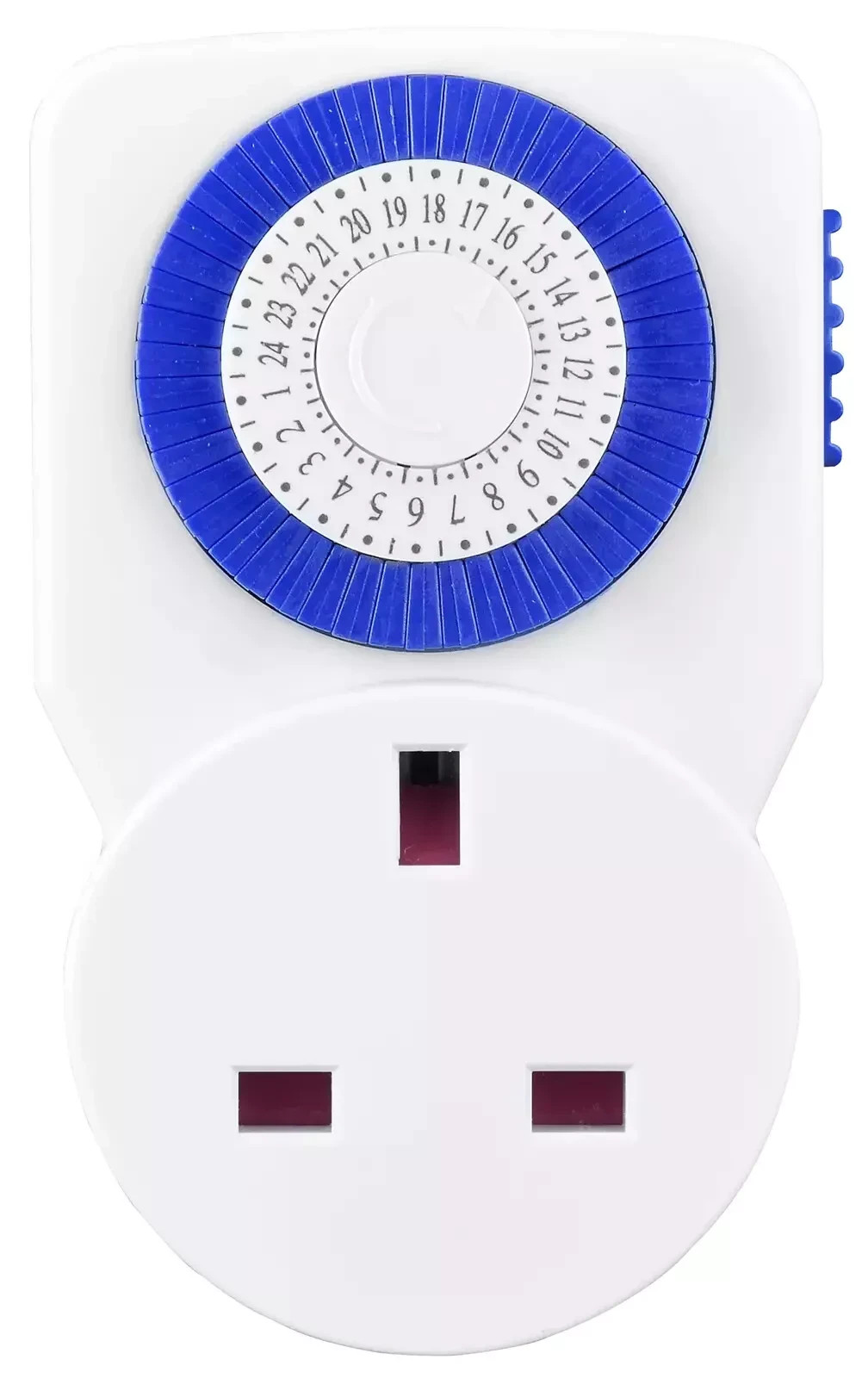 Plug-In Timer Switch 13 Amp 24 Hour Mechanical Segment Timer with Switch