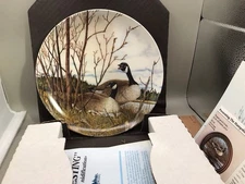Dominion China LTD Nesting Canada Geese Wings Upon The Wind Collection 1986