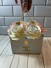 Forever Ribbon Flower Purse Bouquet Pink & Gold Eternal Vday Gift 6 Roses Lux — photo 4