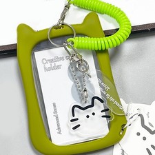 Cats Ear Photocard Case Lovely Bus Card Protector Clear Photocard Holders