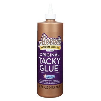 Aleene's Original Tacky Glue, 16 fl oz, Premium All-Purpose Adhesive, White, Dri