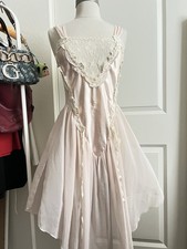 Victoria  s Secret Gold Label Slip Dress W/ Pearl Details - Size L