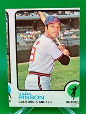 1973 Topps - Vada Pinson #75 Miscut