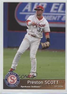 2016 Grandstand Spokane Indians Preston Scott