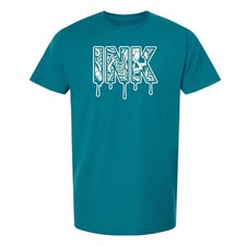 NEW InkAddict UNISEX BLEEDING INK Tee Shirt TEAL SMALL-3XLARGE MADE IN USA