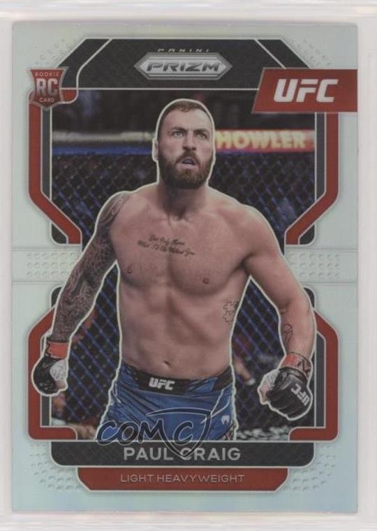 2022 Panini Prizm UFC Silver Prizm Paul Craig #170 0s28