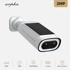 ARPHA 4MP Wireless Security Camera Solar Power Night Vision Human Detection WiFi