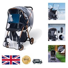 Telo antipioggia passeggino doppio impermeabile con finestra trasparente - adatto alla maggior parte delle carrozzine