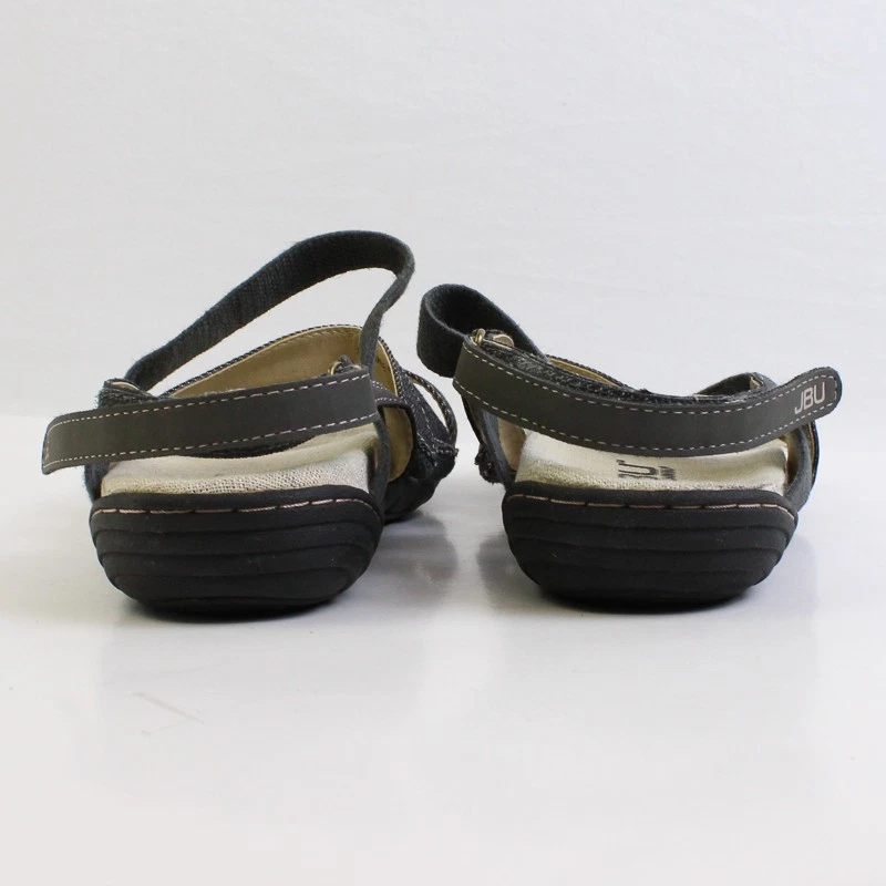 Jbu Por Jambu Negro Sandalia Vaqueros Memoria Espuma Comodidad Destalonado Mujer - Imagen 2 de 4