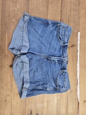 Old Navy Womens Boyfriend Jean Shorts Size 6 Blue Denim Cotton Stretch Casual