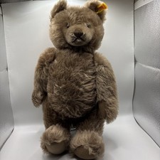 Rare VTG Steiff Light Brown Teddy Bear 16  Fully Jointed Button Ear Tag 0202/41