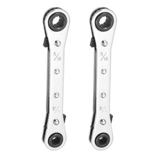 2pcs 1/4 x 5/16 SAE 180°Double Box End Rever...