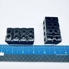 Lot of 2 B-04 B-Series 4-Position Terminal Block Strip 600V, 85A