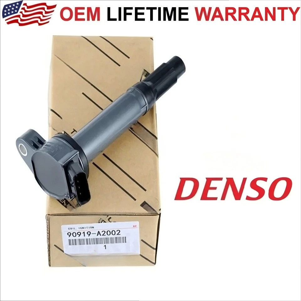 GENUINE DENSO Ignition Coils For 2005-2022 Toyota & Lexus I4 V6 V8, 90919-A2002 - Image 3 of 3