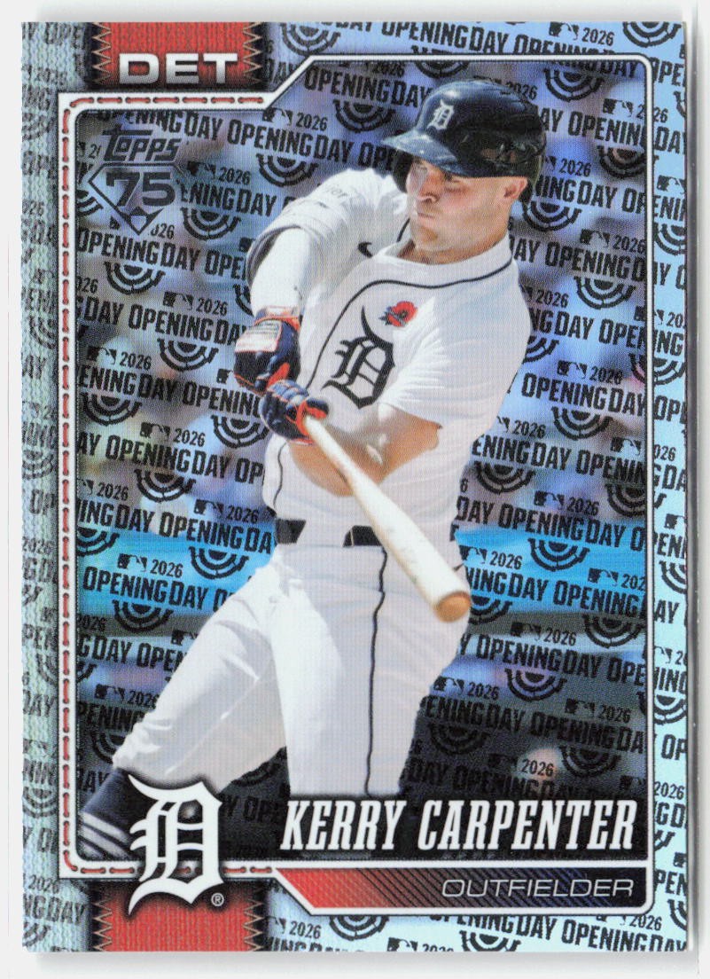 2026 Topps #61 Kerry Carpenter Opening Day Foil
