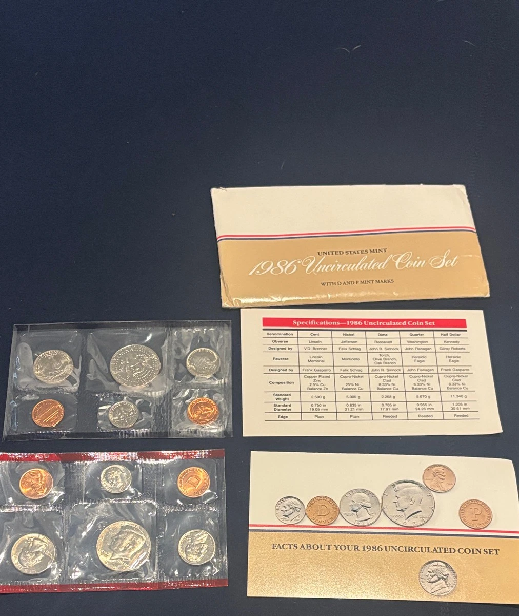Uncirculated 1986 US Coin Mint Sets for sale | eBay