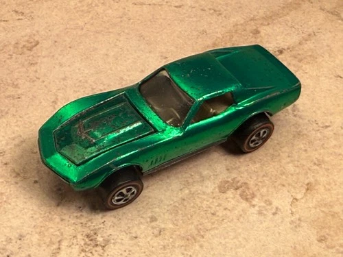 Original Hot Wheels Redline - Green US Custom Corvette!! - Free Shipping!!