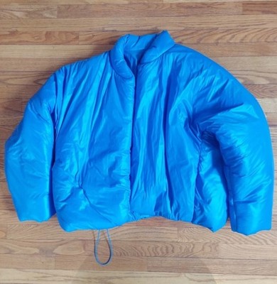 Yeezy (YZY) Gap Blue Round Puffer Jacket - Size Large - Nylon - Fast Shipping!