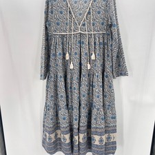 Christy Dawn dress floral blue cotton XS/S