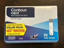 ‼️Contour Next 7278 Blood Glucose Test Strips - 70 Count Exp: 01/31/2026 NEW