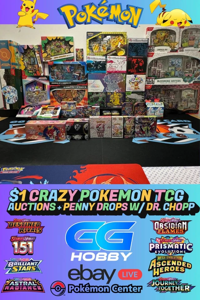 $1 POKEMON TCG SEALED AUCTIONS W/ DR.CHOPEMALL